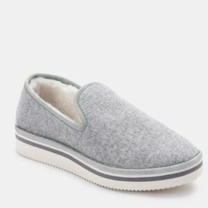 Gray Sherpa lined Slip-On